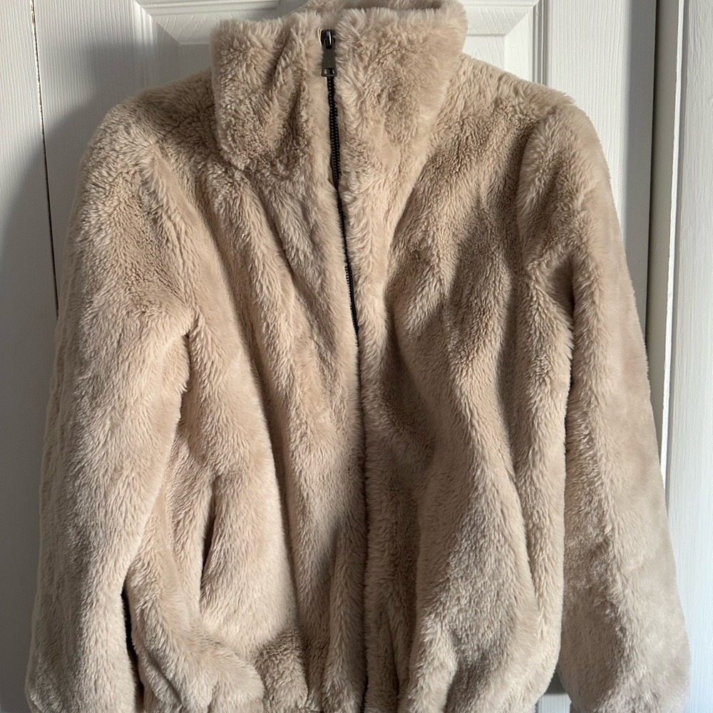 Magaschoni Soft Tan Teddy Jacket